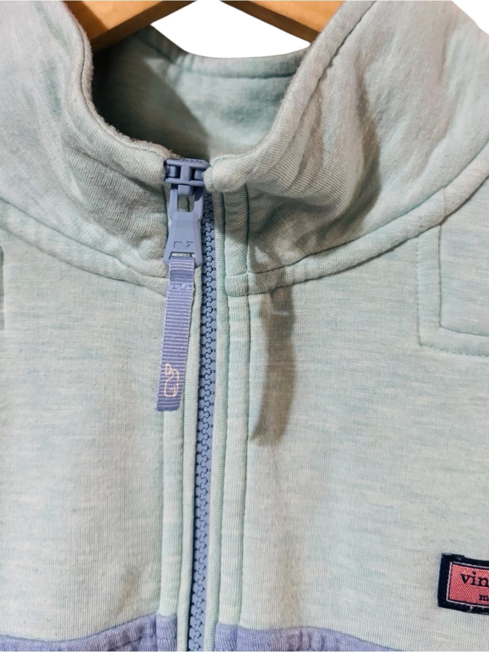 VINEYARD VINES Shep Shirt Relaxed Dreamcloth Pullover 1/4 Zip Logo Women’s 2X - Picture 4 of 8